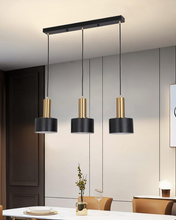 Load image into Gallery viewer, Black 3-Light Pendant Light Fixtures E27 Base