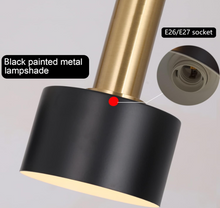 Load image into Gallery viewer, Black 3-Light Pendant Light Fixtures E27 Base