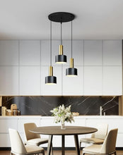 Load image into Gallery viewer, Modern Nordic Lamp Round 3 Heads Minimalist Dining Room Chandelier