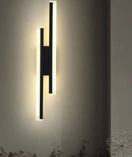 Load image into Gallery viewer, Modern Minimalist Strip Wall Lamp Gold/Black Linear Wall Sconce Indoor 20W Wall Mounted LED Lights 3 Color