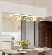 Load image into Gallery viewer, Modern LED Pendant Light Modern Pendant Golden/Black Chandeliers Hanging Lights