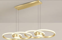 Load image into Gallery viewer, Modern LED Pendant Light Modern Pendant Golden/Black Chandeliers Hanging Lights