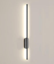Load image into Gallery viewer, Black Metal Strip Wall Light Linear Wall Lamp Modern LED Wall Sconce Interior Lighting Wall Lamps
