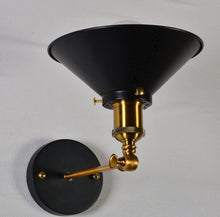 Load image into Gallery viewer, Wall Sconce E27 Base Black Metal Wall Light Retro Design Adjusted Angle Wall Light Fixture