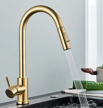 Load image into Gallery viewer, Gold Kitchen Faucet Mixer Tap Kitchen Taps Single Lever