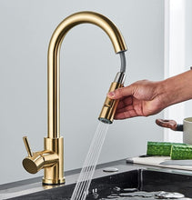 Load image into Gallery viewer, Gold Kitchen Faucet Mixer Tap Kitchen Taps Single Lever