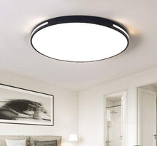 Load image into Gallery viewer, LED Bathroom Ceiling Light 18W Slim Flush Mount Ceiling Lamp Round Ultra-Thin Modern Light Black/White