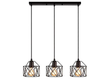 Load image into Gallery viewer, Retro 3 Lights Industrial Style Hanging Lamp LED Pendant Light Ceiling Lighting Fixture E27