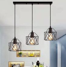 Load image into Gallery viewer, Retro 3 Lights Industrial Style Hanging Lamp LED Pendant Light Ceiling Lighting Fixture E27