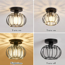 Load image into Gallery viewer, Semi Flush Mount Chandelier Lighting Black Finishing and Chandeliers Ceiling Light Fixture