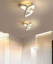 Load image into Gallery viewer, Square Hallway Light Modern LED Ceiling Light Fixtures Warm/Cool Light Acrylic Metal Small Led Ceiling Lamp White/Black