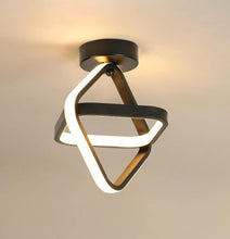 Load image into Gallery viewer, Black LED Ceiling Light 21 W Square Modern Indoor Ceiling Lamps for Balconies, Hallway, Living Room, Bedroom, Kitchen