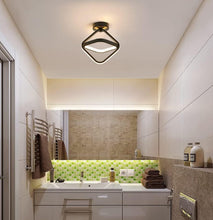 Load image into Gallery viewer, Black LED Ceiling Light 21 W Square Modern Indoor Ceiling Lamps for Balconies, Hallway, Living Room, Bedroom, Kitchen