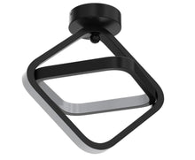 Load image into Gallery viewer, Black LED Ceiling Light 21 W Square Modern Indoor Ceiling Lamps for Balconies, Hallway, Living Room, Bedroom, Kitchen
