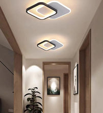 Load image into Gallery viewer, Modern LED Ceiling Light Round/Square 36W Three Colors Metal Hallway Lamp Ultra Thin