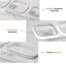 Load image into Gallery viewer, LED Ceiling Light 32 W Square Modern Ceiling Light White Chandelier 6500 K
