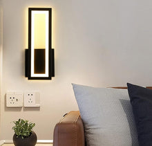 Load image into Gallery viewer, Wall Light Modern Iron Wall Sconce Wall Mounted Light 17W Bedside Lamp Rectangle