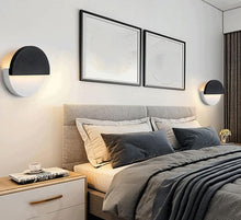 Load image into Gallery viewer, 360 Rotatable Round Wall Light Acrylic Lampshade Wall Sconce LED Warm Light
