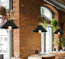 Load image into Gallery viewer, Chandelier Light Indoor Chandelier Modern Retro Wrought Iron Ceiling Pendent Lamp Black