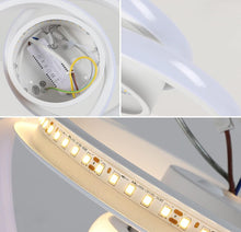 Load image into Gallery viewer, LED Ceiling Light, Round Ceiling Light Indoor Black/White 31W 3 Color Lights