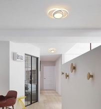 Load image into Gallery viewer, LED Ceiling Light, Round Ceiling Light Indoor Black/White 31W 3 Color Lights