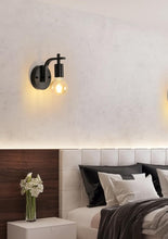 Load image into Gallery viewer, Industrial Wall Light Indoor Black Wall Lamp Vintage E27 Metal Wall Sconce