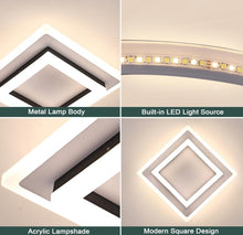 Load image into Gallery viewer, LED Ceiling Light 30W Modern Ceiling Lamp Square Acrylic 30/40cm