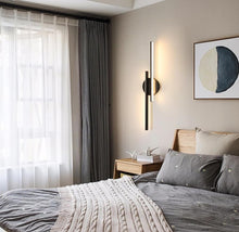 Load image into Gallery viewer, Indoor Wall Lamp LED 24W Modern Black 3000K Warm Light Long Wall Sconce Acrylic