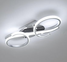 Load image into Gallery viewer, LED Ceiling Lights 36W Modern Curved Design Ceiling Lamp Elegant Unique Silver