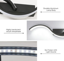 Load image into Gallery viewer, LED Indoor Wall Light 60 cm Black Aluminum Wall Lamp 16 W Modern Wall Lamp Cool White 6500 K