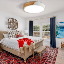 Load image into Gallery viewer, LED Ceiling Light Round Wood 24W Indoor Lighting Ceiling Light 6000K Modern 30cm