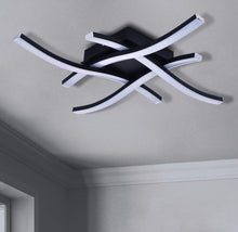 Load image into Gallery viewer, LED Ceiling Light Dimmable 4 Built-in LED Boards Modern Curved Ceiling lighting with Remote Control