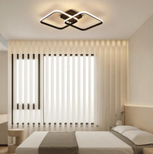 Load image into Gallery viewer, LED Ceiling Light 50 W Black Acrylic Ceiling Lamp Square Ceiling Light with Remote Control 3000K-6500K