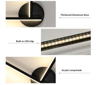 Load image into Gallery viewer, LED Wall Light Indoor Wall Lamp Living Room LED Modern Black 16 W Hallway Lamp Wall Cold White