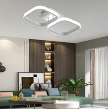 Load image into Gallery viewer, LED Mounted Ceiling Lamp Decorative Lights for Hallway White/Black Square Ceiling Light 3 Color Lights