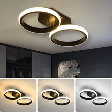 Load image into Gallery viewer, LED Mounted Ceiling Lamp Decorative Lights Black/White Round Ceiling Lights 3 Color Lights