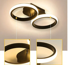 Load image into Gallery viewer, LED Mounted Ceiling Lamp Decorative Lights Black/White Round Ceiling Lights 3 Color Lights