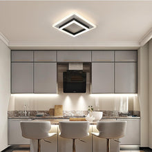 Load image into Gallery viewer, LED Ceiling Light 30 W 3500 LM LED Ceiling Light Modern Acrylic Black Square Cold White 20 cm