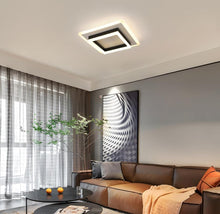Load image into Gallery viewer, LED Ceiling Light 30 W 3500 LM LED Ceiling Light Modern Acrylic Black Square Cold White 20 cm