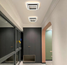 Load image into Gallery viewer, LED Ceiling Light 30 W 3500 LM LED Ceiling Light Modern Acrylic Black Square Cold White 20 cm