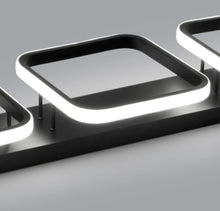 Load image into Gallery viewer, Modern LED Ceiling Light Fixture Black Square Hallway Ceiling Lights 3 Color Lights