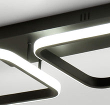 Load image into Gallery viewer, Modern LED Ceiling Light Fixture Black Square Hallway Ceiling Lights 3 Color Lights
