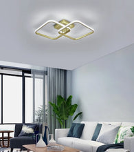 Load image into Gallery viewer, 42W Modern LED Ceiling Light 6500K Gold Ceiling Lamp Bedroom Living Room 64CM