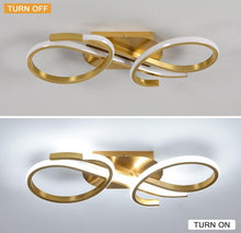 Load image into Gallery viewer, Modern LED Ceiling Light 36W Creative Gold Ceiling Lamp LED 42cm Cool White