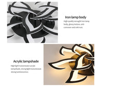 Load image into Gallery viewer, LED Ceiling Light 85 W Dimmable Ceiling Light with Remote Control White/Black