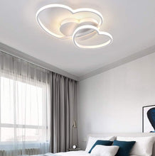 Load image into Gallery viewer, Modern LED Ceiling Light Dimmable 64W Ceiling Light Heart Shape White 50 cm with Remote Control