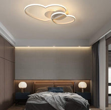 Load image into Gallery viewer, Modern LED Ceiling Light Dimmable 64W Ceiling Light Heart Shape White 50 cm with Remote Control