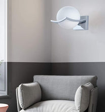 Load image into Gallery viewer, Wall Lamp E27 Glass Globe Wall Lamp Indoor Silver