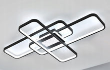 Load image into Gallery viewer, Dimmable Ceiling Lamp LED Hanging Black Remote Control 3 Color Lights 90cm