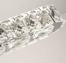 Load image into Gallery viewer, Pendant Crystal 2-Light LED Chandelier Silver 3 Color Lights